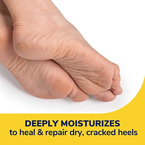 Dr. Scholl's Cracked Heel Repair Balm 2.5oz, with 25% Urea for Dry Cracked Feet, Heals and Moisturizes for Healthy Feet