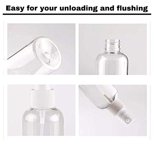 Hanyousheng Spray Bottle, Plastic Refillable Spray Bottle, 4 PCS 100ml/3.38oz Atomiser Spray Bottle, Transparent Fine Mist Spray Bottle, Spray Bo