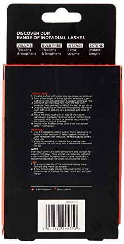 Salon System Individual Lashes SALON VALUE PACK Black Medium by Salon System