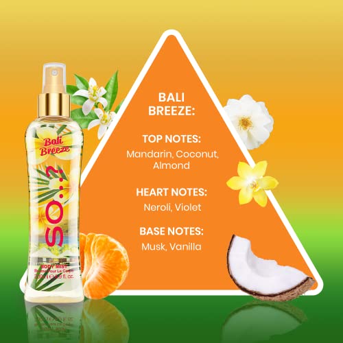 So…? Summer Escapes Womens Bali Breeze Body Mist Fragrance Spray 200ml