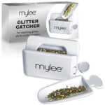 Mylee Glitter Catcher - Two-Tray Design, Apply Glitter, Dip & Acrylic Powder, Nail Dipping Powder Recycling Tool, Glitter and Dip Powders, Nail D