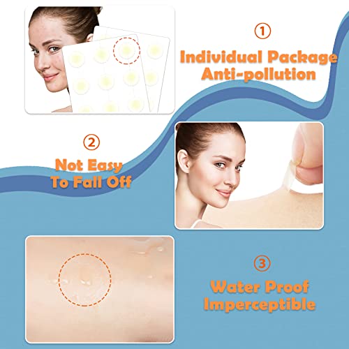 LacyMC 60 Patches Acne Patches,Size 8mm & 12mm,Hydrocolloid Dressing Cover,Dots for Spots Pimple Patches