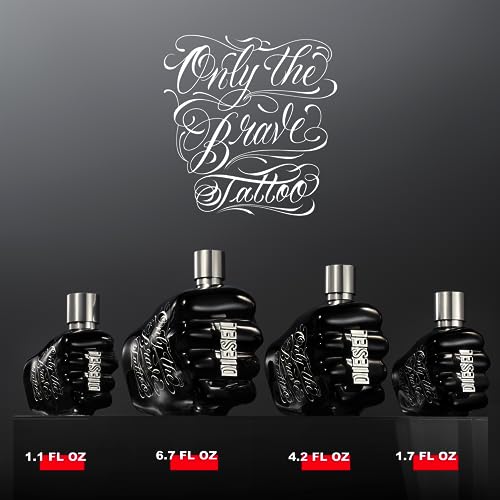Diesel Only The Brave Tattoo, Eau de Toilette Spray, Perfume For Men, Woody Fragrance