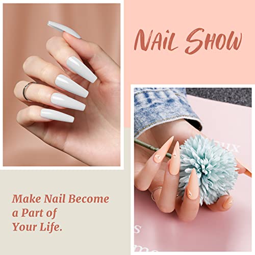 Poly Nail Gel Kit, Phoenixy 9 Colors Poly Nail Extension Gel Kit with 36W U V LED Nail Lamp with Basic Manicure Tools Poly Extension Gel Nail Sta