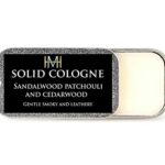 Solid Cologne For Men Sandalwood - Patchouli & Cedarwood After Shave Aftershave balm Smoky and leathery