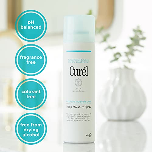 Curel Hydrating Face & Body Spray Moisturiser for Dry & Sensitive Skin 150ml