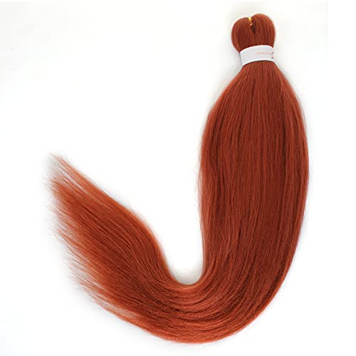 Leeven 3 Packs Pre Stretched Braiding Hair Extension Yaki Texture EZ Braids Hair for Coi Leray Braids Black Braiding Crochet Hair Extensions /30