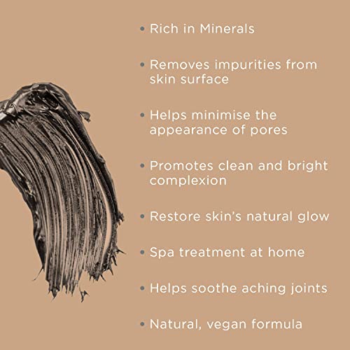 PraNaturals Dead Sea Mud Mask 550g Organic, Natural & Vegan, Cruelty-Free Cosmetic - Mineral-Rich, Hydrates, Detoxifies & Deeply Cleanses Skin An