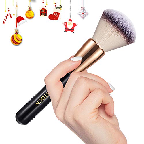 Powder Makeup Brush, FITDON Kabuki Brush for Face Large Coverage Mineral Powder Bronzer Foundation Blending Blush Buffing