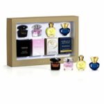 Versace Ladies 4 x 5ml Miniature Gift Set: Crystal Noir, Bright Crystal, Eros Pour Femme, Dylan Pour Femme