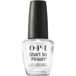 OPI Start To Finish 3in1 Nail Polish Treatment Leaving Long Lasting Shine, Clear Nail Polish Base Coat, Top Coat & Strengthener Treatment With a