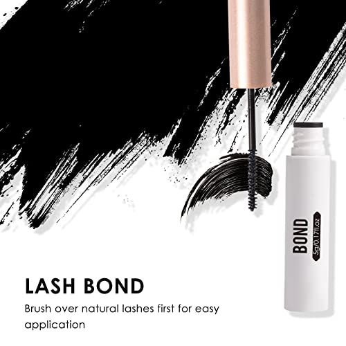 Magnetic SL Lashes Adhesive Cluster Lash Bond and Seal for DIY Cluster Individuals False Eyelashes Strong Hold for 72 Hours Latex-free - Black Bo