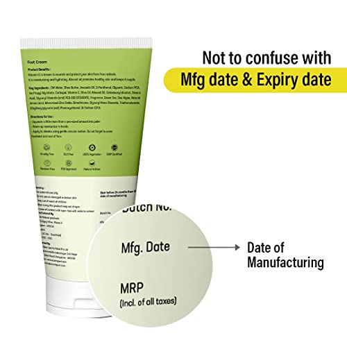 Azani Foot Care Cream (100 gm) | 4% Beeswax, 4% Shea Butter, Turmeric | For Rough, Dry and Cracked Heel, Knee & Elbow | Exfoliator, Moisturizer|