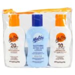 Malibu Sun Travel Essentials with Sun Cream Protection and After Sun Lotion, SPF 10 and 20, Multipack, 3 x 100ml