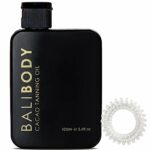 Tanning Oil Sets for Summer - Cacao Tanning Oil 100ml Bundle with Laizy Stuff Stylish Spiral Ponytail Holders, Perfect for Self Tanning Gift Sets