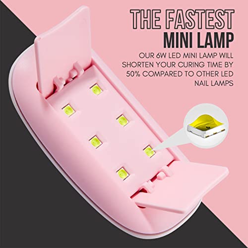 Makartt LED Mini Nail Lamp, Nail Dryer 6W UV Lamps for Gel Nails Nail Light UV Nail Lamp with 60s Timer USB for Gel Nail Polish Travel Gel Nail L