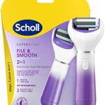 Scholl Velvet Smooth 2in1 File and Smooth Electric Foot File Pedi, for Hard Skin and Callus Removal