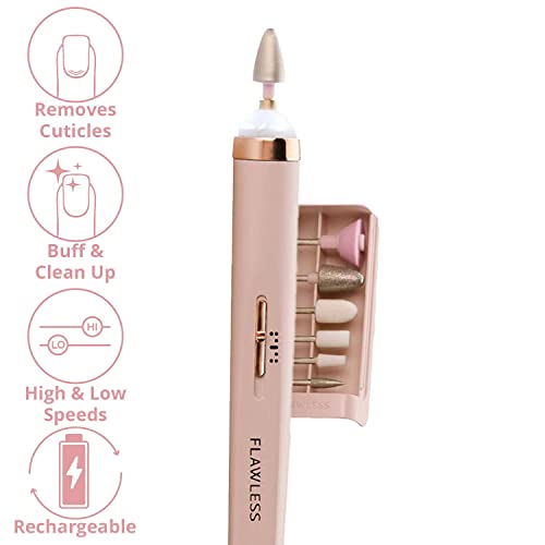 Finishing Touch Flawless Salon Nails - Professional Manicure Set for an at-Home Salon Experience - Files, Buffs, Shines, and Polishes for Instant