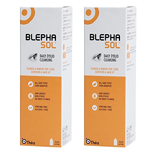 2 x Blephasol Micelle Lotion 100ml | for Daily Hygiene of Sensitive Eyes | Cleanses and Removes Dirt, Tears Secretions and Make-up