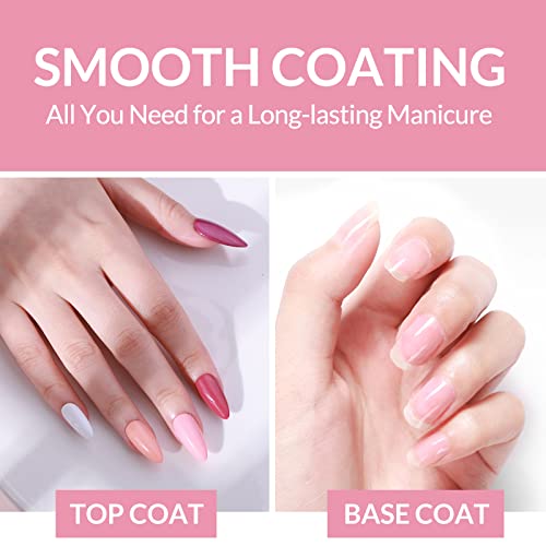 Gel Polish Soak Off CLAVUZ Top Base Coat UV LED Nail Polish+Nail Art Brush Nail Art 10ml