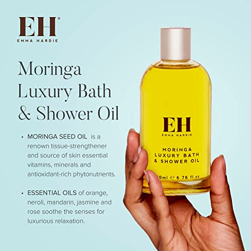 Emma Hardie Amazing Travel Kit - 30g Moringa Cleansing Balm, 50ml Moringa Luxury Bath & Shower oil, 50ml Moringa Luxury Body Butter, 20ml Moistur