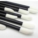 Kittro 200 Pieces Disposable Lip Brush Wands, Lipstick Applicator, Lip Gloss Concealer Brushes for Lips Eyes and Makeup Application