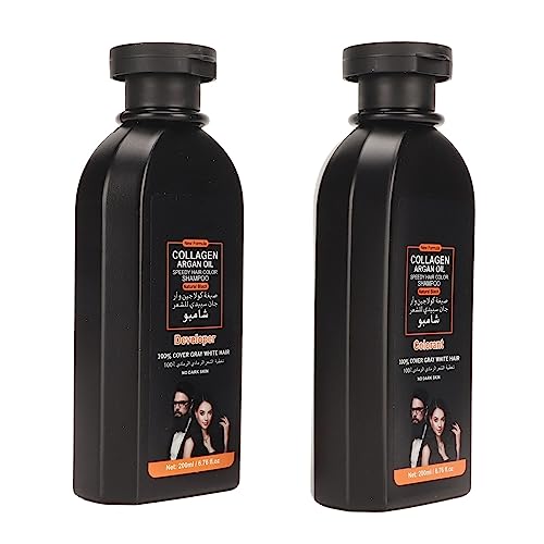 Black Hair Shampoo, 500ml Coconut Ginger Shampoo Fast Black Hair Hair Dye Coloring Nourishing Shampoo(500ml)