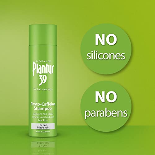 Plantur 39 Caffeine Shampoo Prevents and Reduces Hair Loss 2x 250ml | For Fine Brittle Hair | Unique Galenic Formula Supports Hair Growth | Women