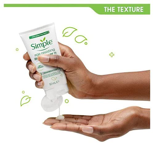 Simple Regeneration Age Resisting UK’s #1 facial skin care brand* Day Cream SPF 15 to protect dry skin against premature ageing and enhance smoot