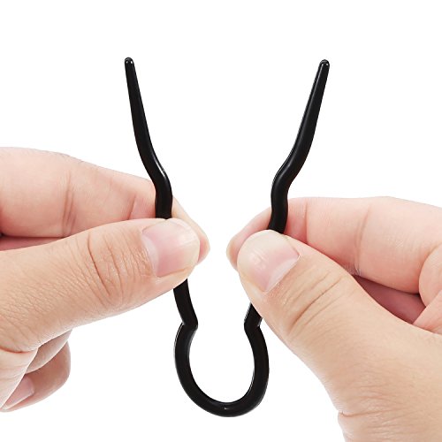 Bememo 20 Pieces Lady Style Grip Hair Pins, Simple Fast Spiral Hair Braid Twist Styling Clip Pin, Black and Brown