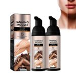 2Pcs Summer Mousse Color-Correcting Hydrating Tanning Mousse, Bronze Self Tanning, Tanning Foam Self Tanner, Tanning Mousse Self Tanner, Natural
