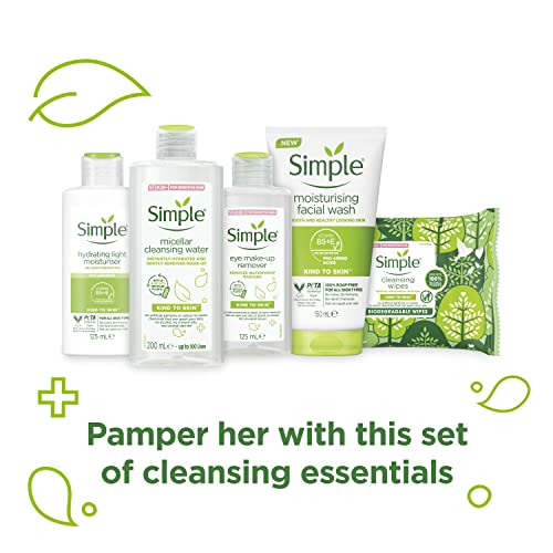 Simple Ultimate Collection in an elegant roped basket, 5 piece Gift Set, perfect set of gifts for her