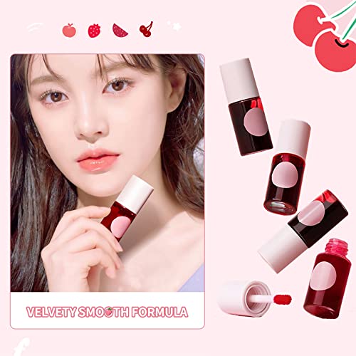 Lip Tint Stain Set, Mini Liquid Lipstick Lip Stain Long Lasting Lip Gloss, 3 In 1 Multi Stick Waterproof Hydrating Moisturizing Sweatproof Qiuck