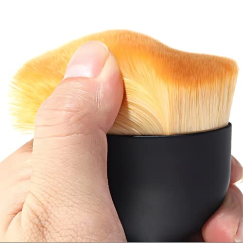 MUJGAN Makeup Brush, Angled Flat Foundation Brush, Body Makeup Brush, Face & Body Brush, Liquid Foundation Brush, Concealer Brush, Contour Brush,