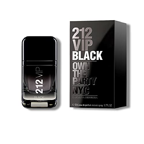 Carolina Herrera 212 VIP Black Eau de Parfum 50ml Spray, (Pack of 1)