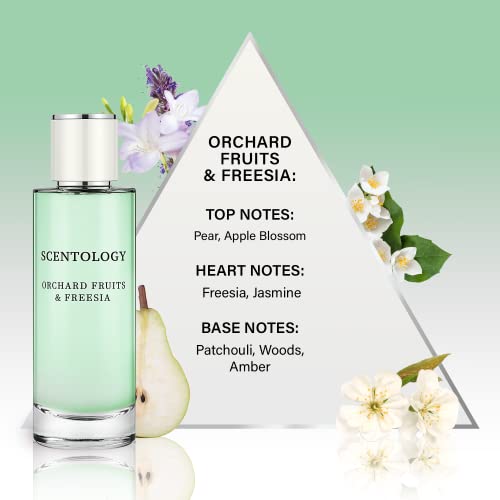 Scentology Orchard Fruits and Freesia Perfume for Women, Eau De Parfum 100ml