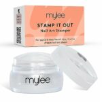 Mylee Stamp It Out, Nail Art Jelly Stamper with Silicone Cushion, Clear Transparent Stamping Tool for a Flawless French Manicure