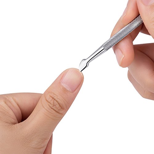 Cuticle Nipper, Saxhorn Cuticle Cutter and Remover with Cuticle Pusher for Dead Skin - Durable Manicure Tools and Cuticle Clippers- Stainless Ste