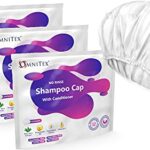 Omnitex Premium Rinse Free Shampoo Cap - Microwaveable | With Conditioner & Vitamins | Nourish & Protect with Herbal Extracts & Barrier Cream | N