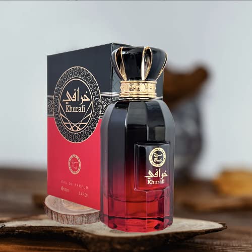 Khurafi Eau De Parfum 100ml | Patcholi, Woody, Amber, Vanilla & Fruity | Long Lasting | Unisex Perfumes For Men and Women | By Oudi