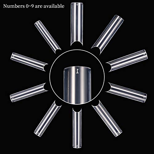FANTESI 200 Pcs Extra Long Straight Square Nail Tips,c Curve Nail Tips Clear Nail Tips,full Cover Acrylic Fake Nails For Artificial Nail Tips Sal