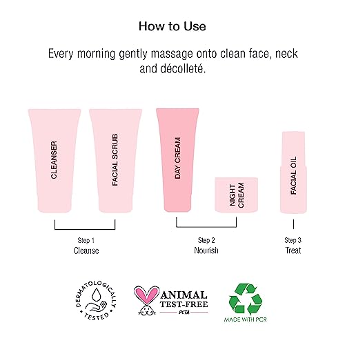 Super Facialist Rosehip Hydrate Radiance Day Cream SPF15, Formulated with UV filters to Protect and Hydrate, 75 ml