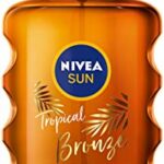 NIVEA SUN Tropical Bronze Oil Spray SPF 6 (200 ml), Sun Protection for Long-Lasting Tan without Self-Tan, Sun Spray with Carotene Extract and Vit