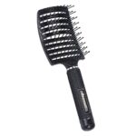 Beayuer Hair Detangling Brush Hair Comb, Professional Curved Vent Styling Faster Blow Drying, Paddle Detangler Hair Brushes Soft Bristles Glide T