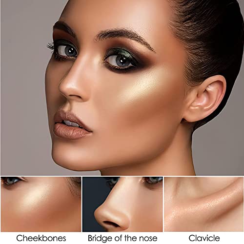 Highlight Contour Stick - 2 in 1 Makeup Shading Stick/Concealer Stick/Concealer Shadow Pen/Contour Concealer Highlighter Stick/Double Head Body F