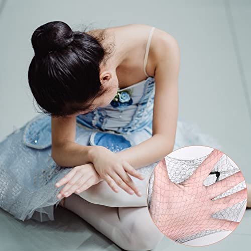 Ballet Hair Net for Girls, Ballet Bun Net Brown Bun Net Invisible Hair Net for Child 50Pcs Ballet Net and 50Pcs Bobby Pins Hair Bun Accessories f