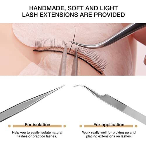 LASHVIEW Eyelash Extension Kit,with Mannequin Head,Lash Extension Supplies for Beginners,Professional Eyelash Extension Kit, for Makeup and Eyela