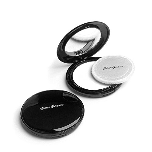 Pressed powder White, pressed powder full cover foundation including mirror and puff applicator