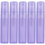 LUTER 5PCS Perfume Atomizers Refillable, 5ml Matte Plastic Small Spray Bottles for Travel Fine Mister Empty Spritzer Bottles for Face Hair Makeup