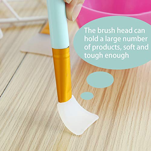 NEPAK 8pcs Silicone Face Mask Brushes, Flexible Facial Mud Mask Applicator Brush for applicator the skincare products Body Lotion Applicator Tool